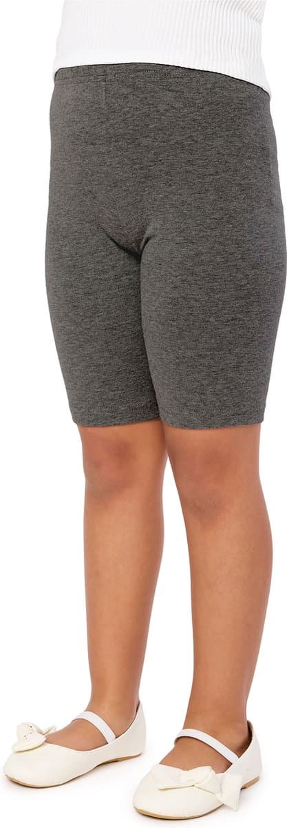 Merry Style MS-MS10-227-LE Meisjes Leggings - Sport - Vrijetijdsbroek - Kort - Katoen - Sporbroek - Yogabroek - Donker Gemêleerd - 116