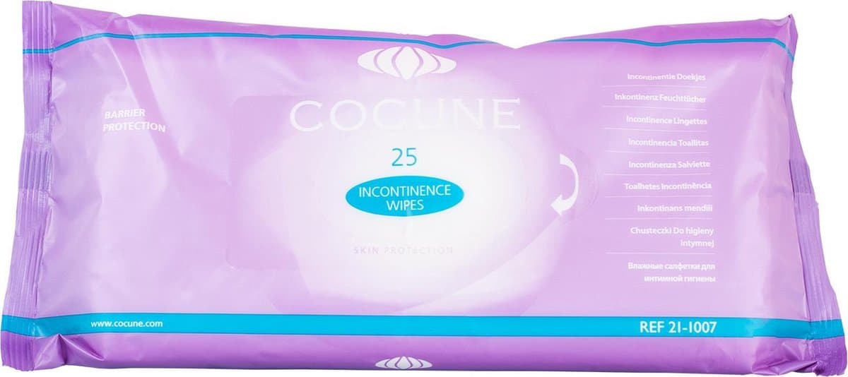 150 Incontinentie doekjes (5 pak van 30 doekjes) hoogste kwaliteit en dermatologisch getest. Hypo allergeen
