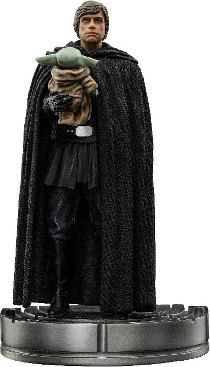 Iron Studios The Mandalorian - Figuur - Luke Skywalker and Grogu 1/10