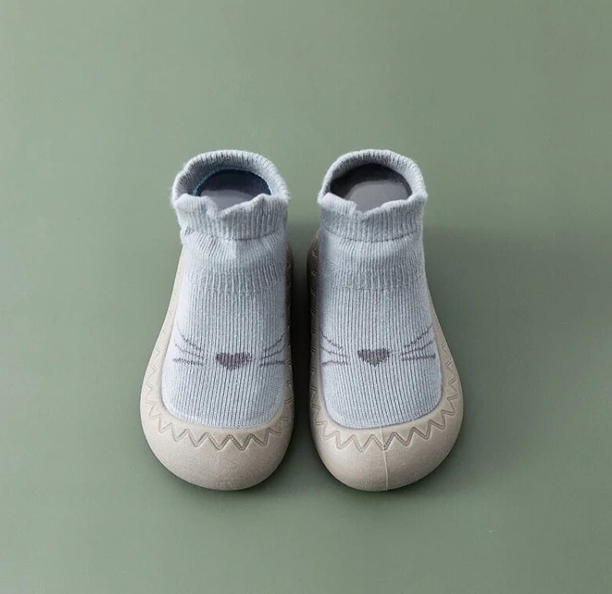 Anti-slip babyschoentjes - Soksloffen - Eerste loopschoentjes van Baby-Slofje - Cutie blauw maat 25