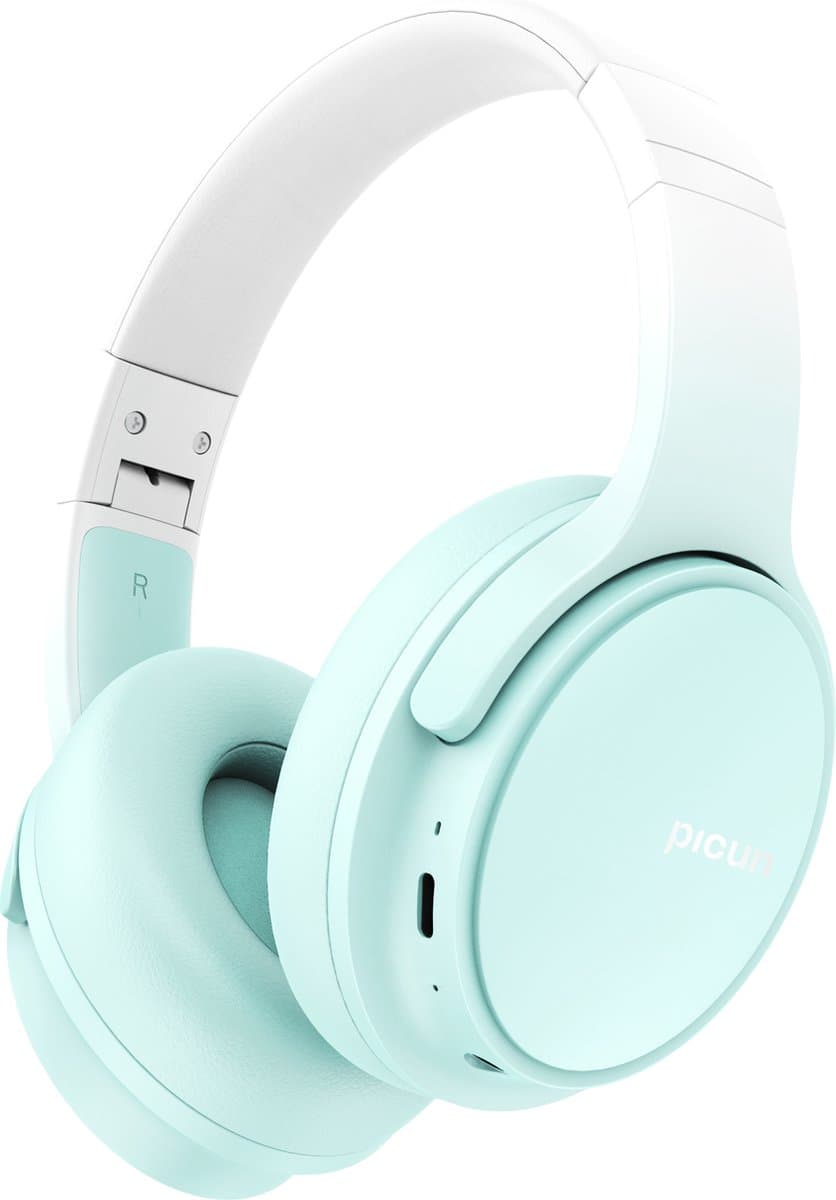 Picun queen - draadloze koptelefoon/hoofdtelefoon - touch controle – call pickup - Ingebouwde HD-microfoon – dual devices connected – munt-groen