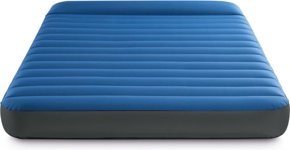 Intex DuraBeam TPU campingluchtbed met ingebouwd kussen - queen, 152 x 203 x 22 cm, blauw