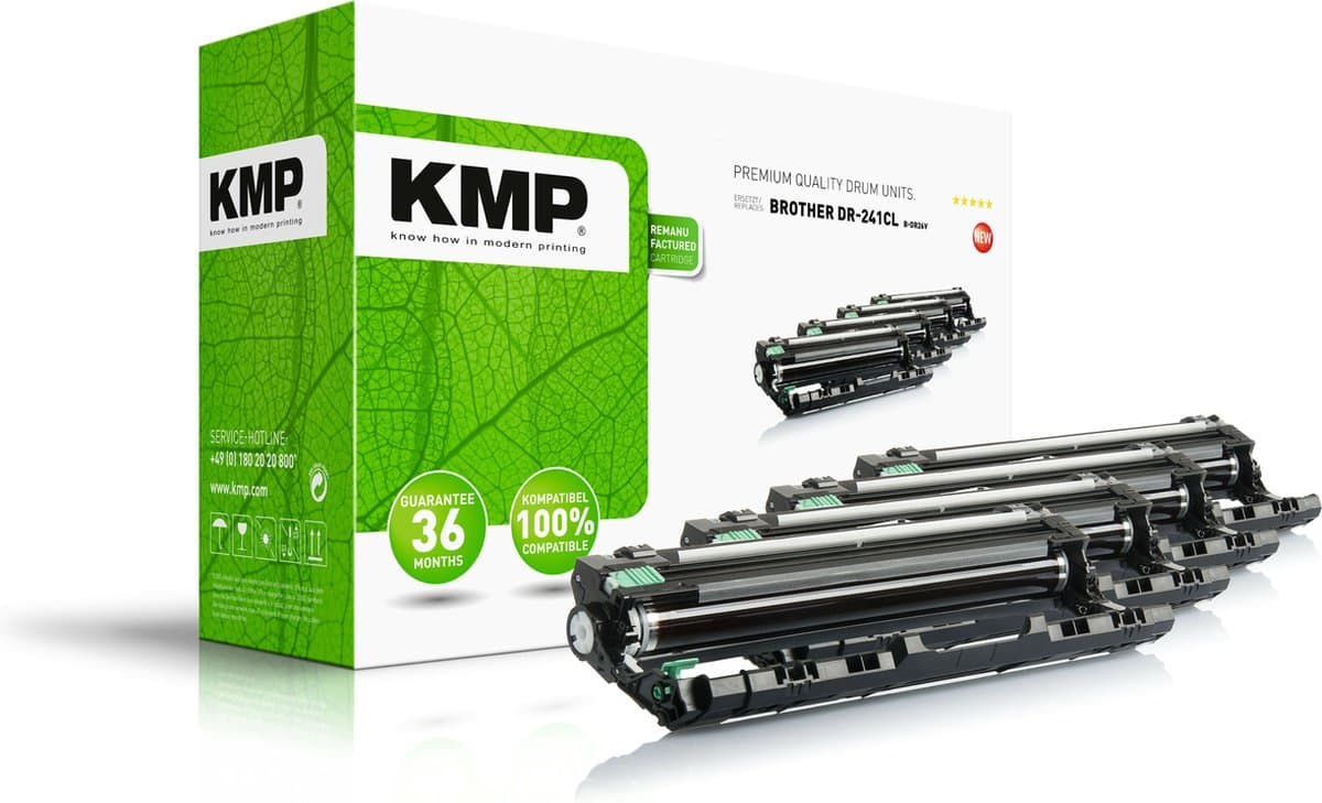 KMP Drum unit vervangt Brother DR-241CL, DR241CL Compatibel Zwart, Cyaan, Magenta, Geel 15000 bladzijden B-DR26V