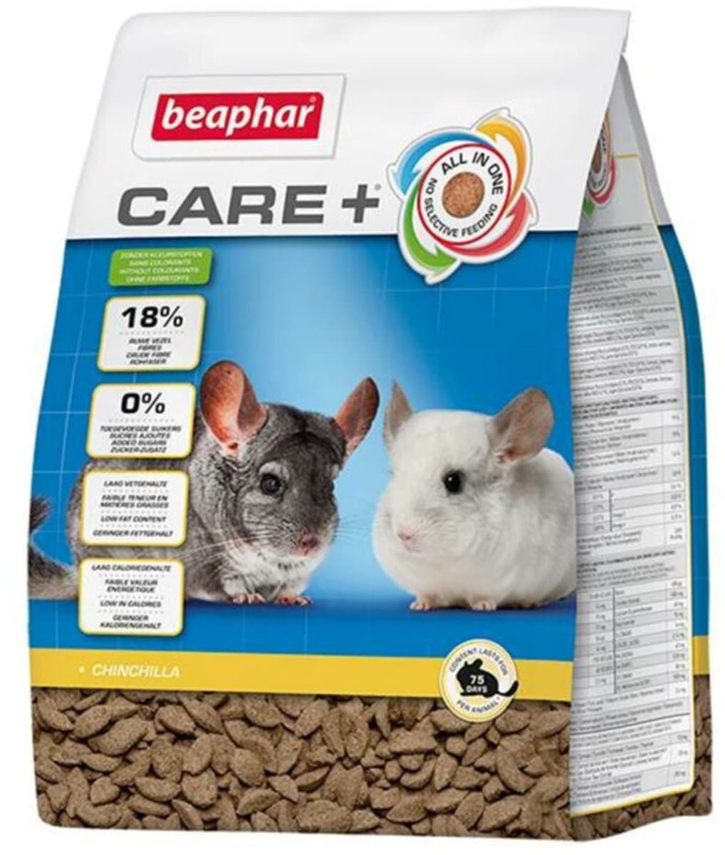 4x Beaphar Care+ Chinchilla 1,5 kg