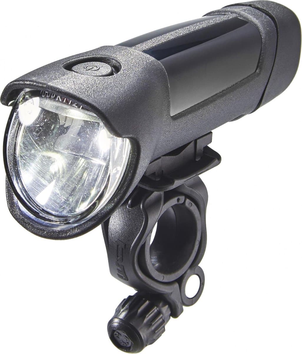 Busch & Müller IXON Fyre 30 Lux USB oplaadbare koplamp - zwart