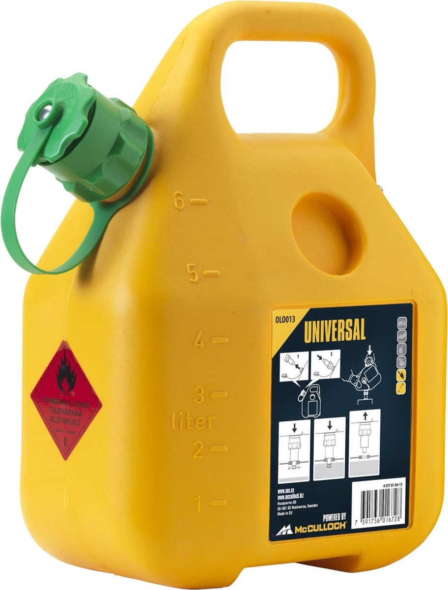 Jerrycan 6l brandstof olo 013