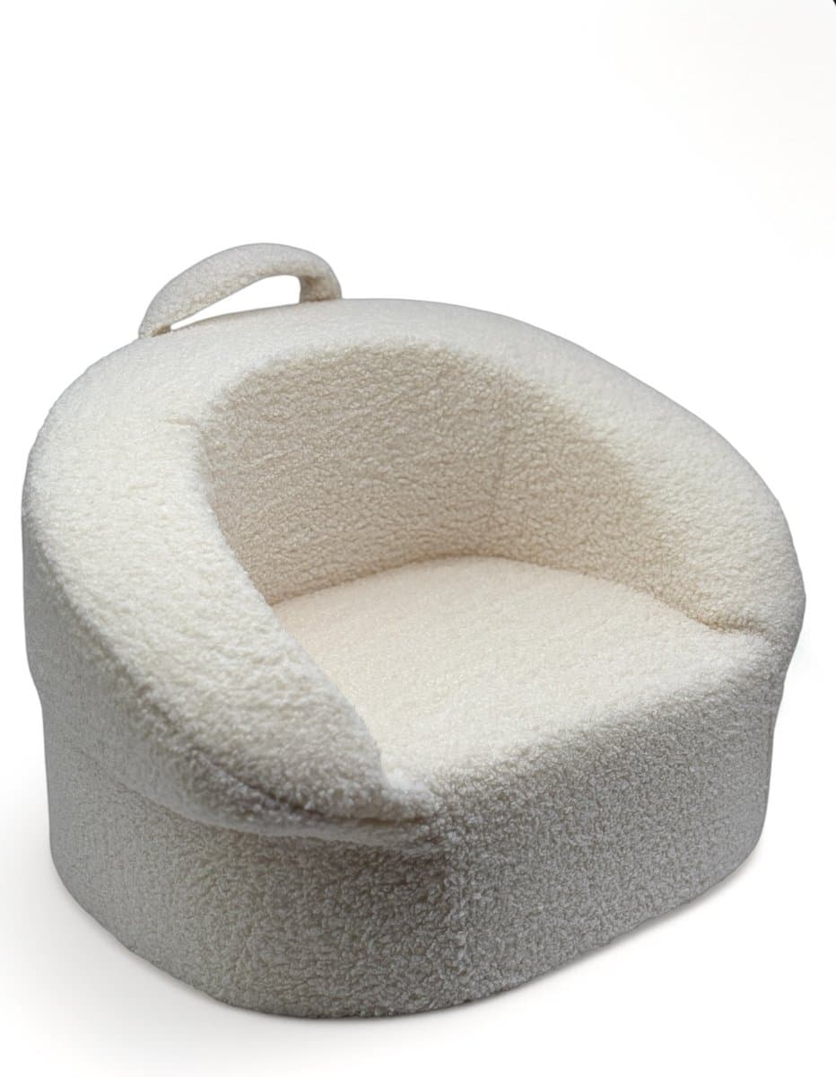 Liefjes & Co Teddy Fluffy Sofa - Kinderfauteuils - Kinderstoel - Kindersofa - Wit