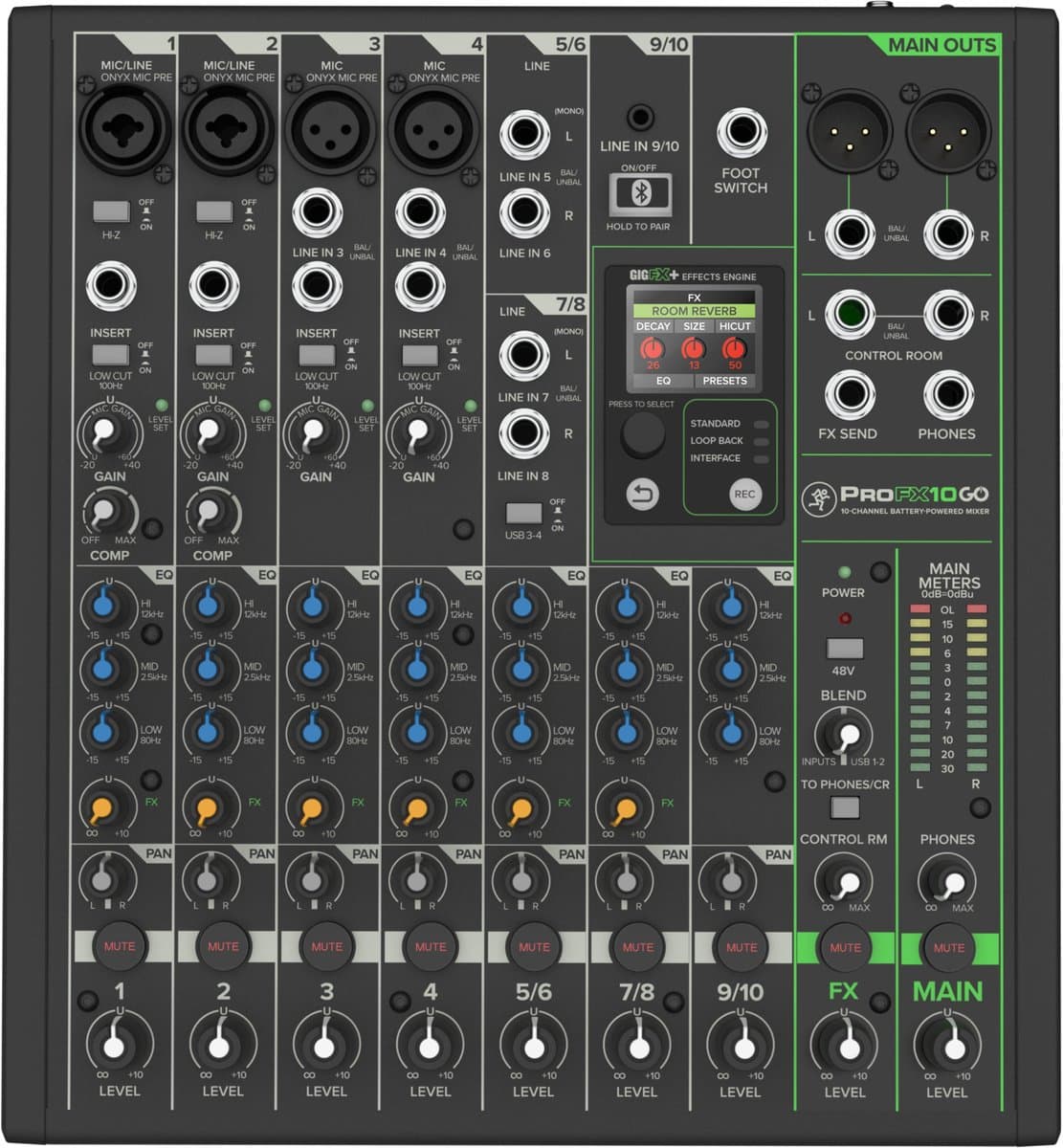 Mackie ProFX10 GO - Analoge mixer
