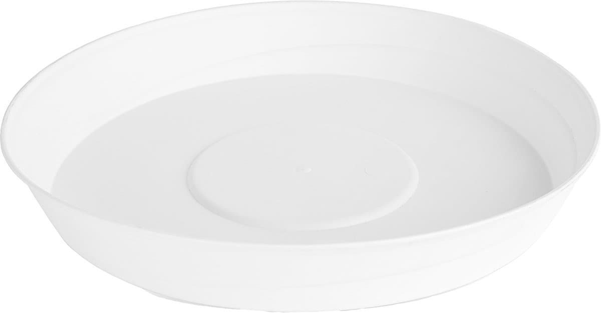 Garronda Ronde Bloempot Onderzetter – 1 stuk – Wit - ⌀ 18cm H=3,5cm - GD-NIC-Girona96