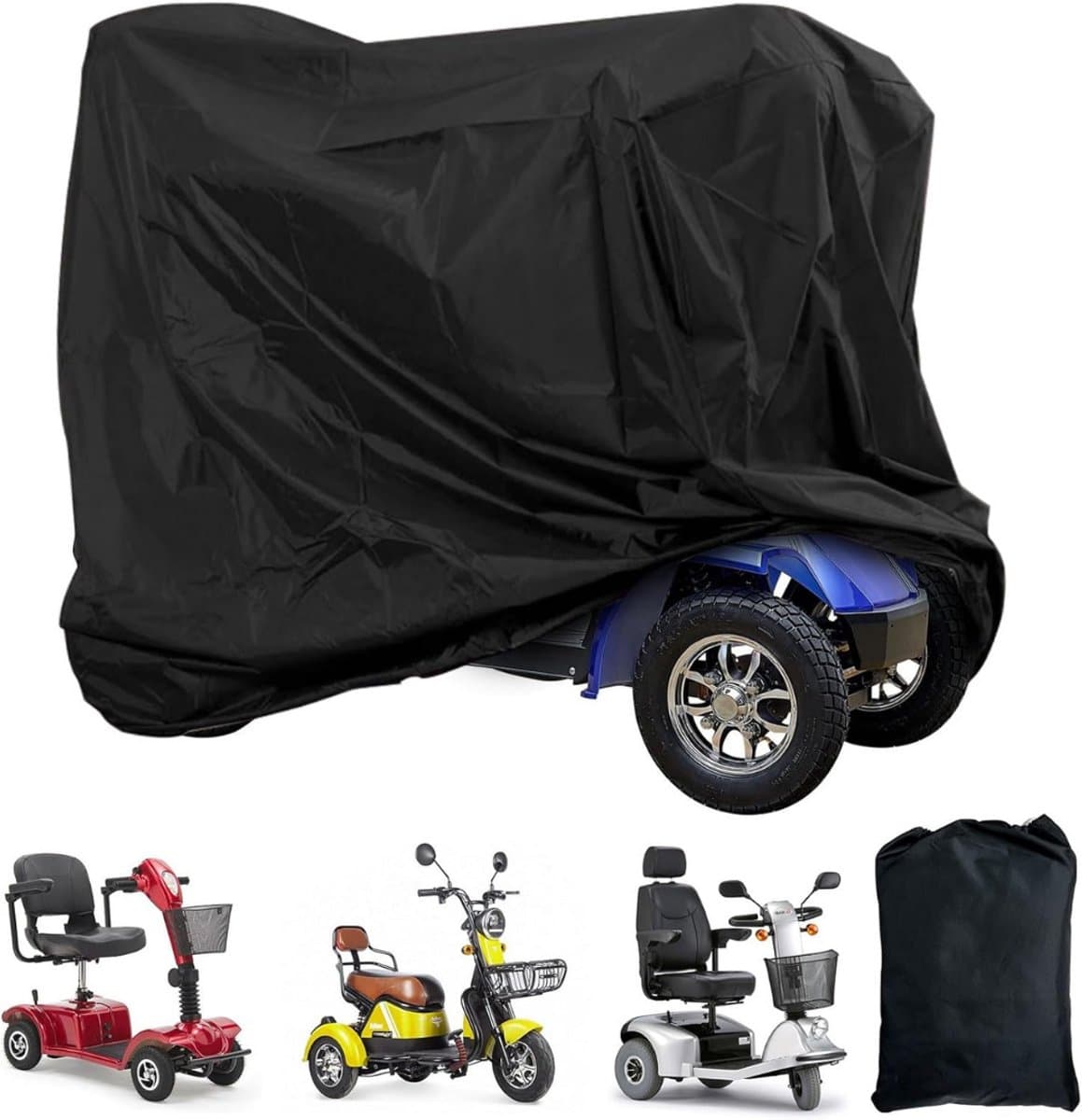VELTRR® Bakfietshoes - Scootmobielhoes - Waterdicht - Zwart