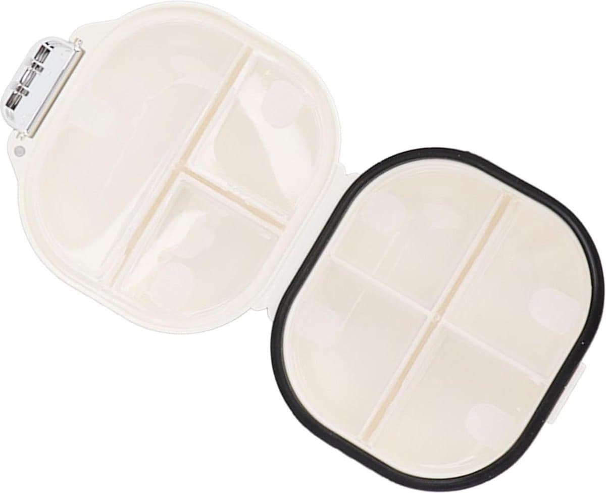 Wekelijkse medicijnorganisator - gemakkelijk schoon te maken - kleine medicijnhouder - schattig - 7 compartimenten - draagbaar - supplement voor sieraden - S .