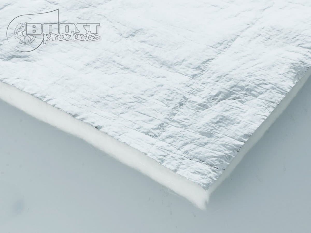 Hittebescherming – glasvezelmat met aluminium coating 8 mm – 30 x 30 cm