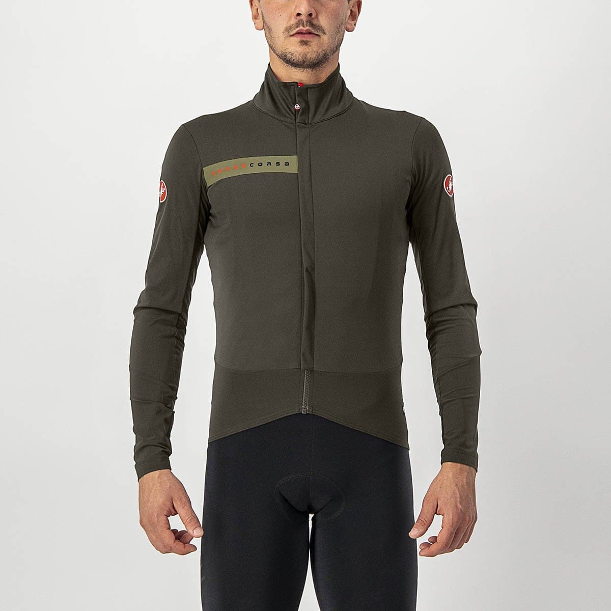 Castelli Beta Ros Jacket - Military Green/Green Tea