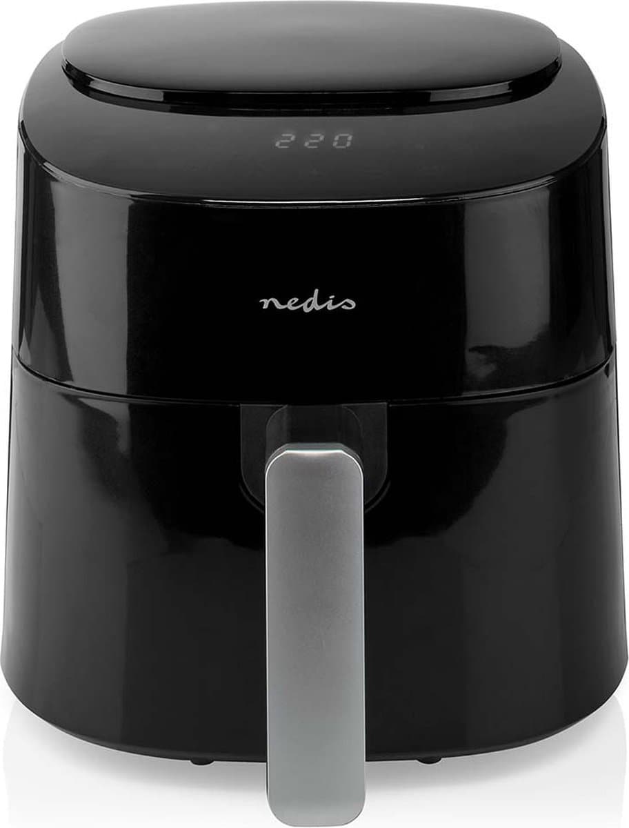 Nedis heteluchtfriteuse | 4,2 l | Timer: 240 min | Aantal instelbare programma's: 8 | Digitale bediening | Zwart