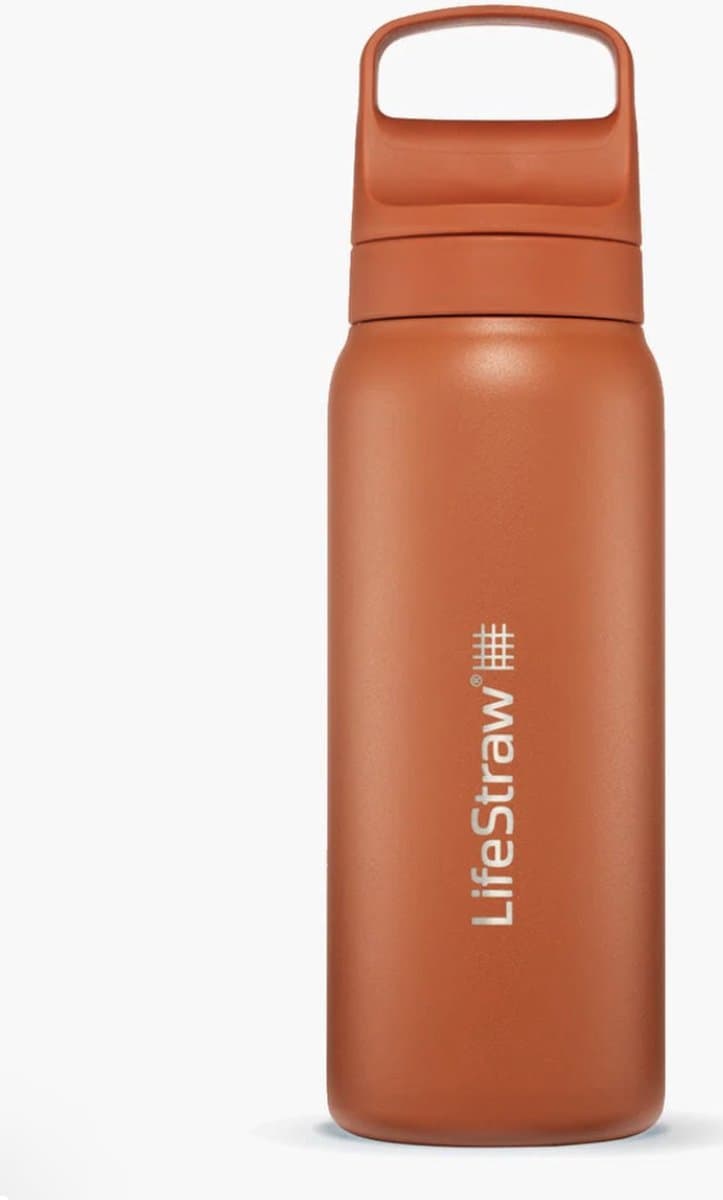 LifeStraw waterfilterfles Go 2.0 Kyoto Orange RVS geïsoleerd 700 ml - Oranje