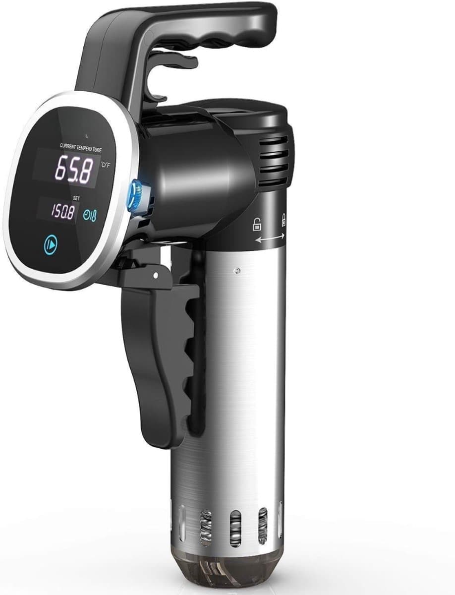 KAD® Sous Vide - Sous Vide Stick - Compacte Dompelaar voor Sous Vide Koken- Zwart - 7cm × 7cm × 34cm