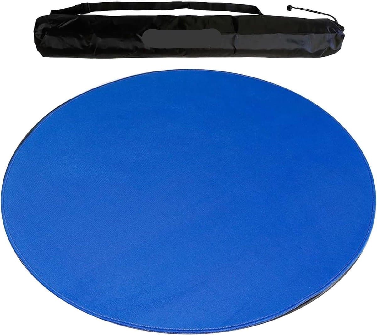 Mahjong Tafelkleed - Mahjongmat Ronde Mat - Spelervaring Verbeteren - Verdikt Antislip Ontwerp - 120 cm - Blauw