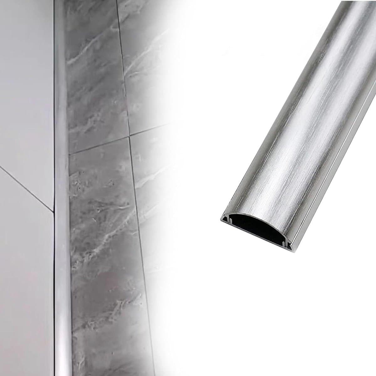 Kabelgoot - Kabelbeschermer - Kabelbeheer Thuis - Zelfklevende Installatie - 115mm Breed - Aluminium