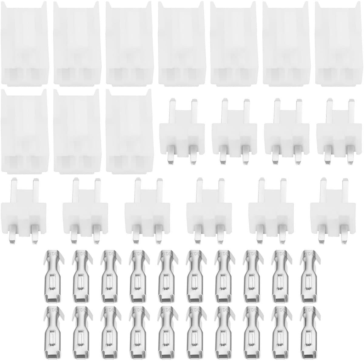Store_9 VH 3.96 2pin connectoren - 10 sets - Geschikt voor printplaten - Ideaal voor 3D-printerborden - Met klemmenblokken - Vrouwelijke en m...