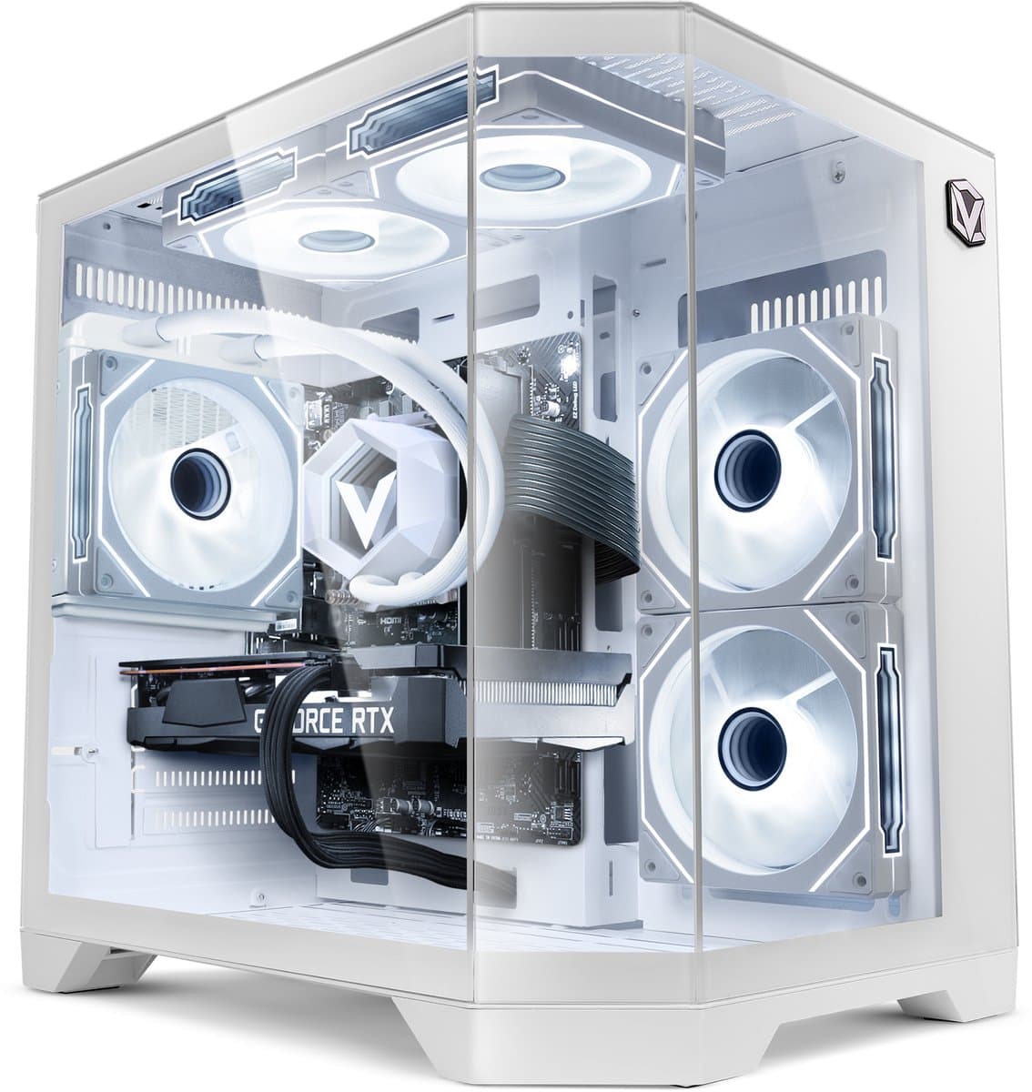 Vibox Gaming PC - Intel i7 12700KF - RTX 5060 Ti - 16GB RAM - 1TB SSD - Windows 11 - WiFi 6 + Bluetooth 5.4 - Waterkoeling