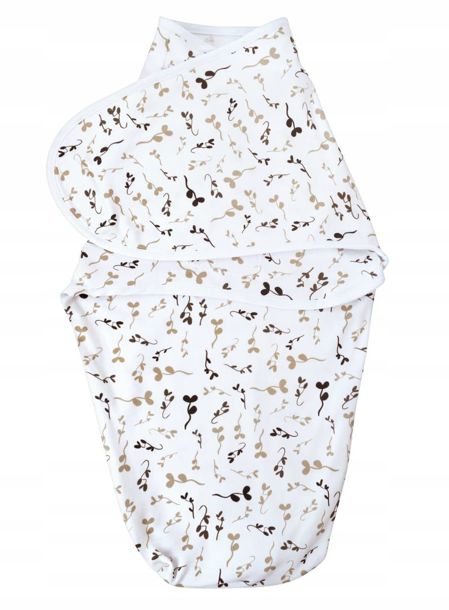 Moederschap Babywikkeldoek Beigebladeren - Comfort & Slaap