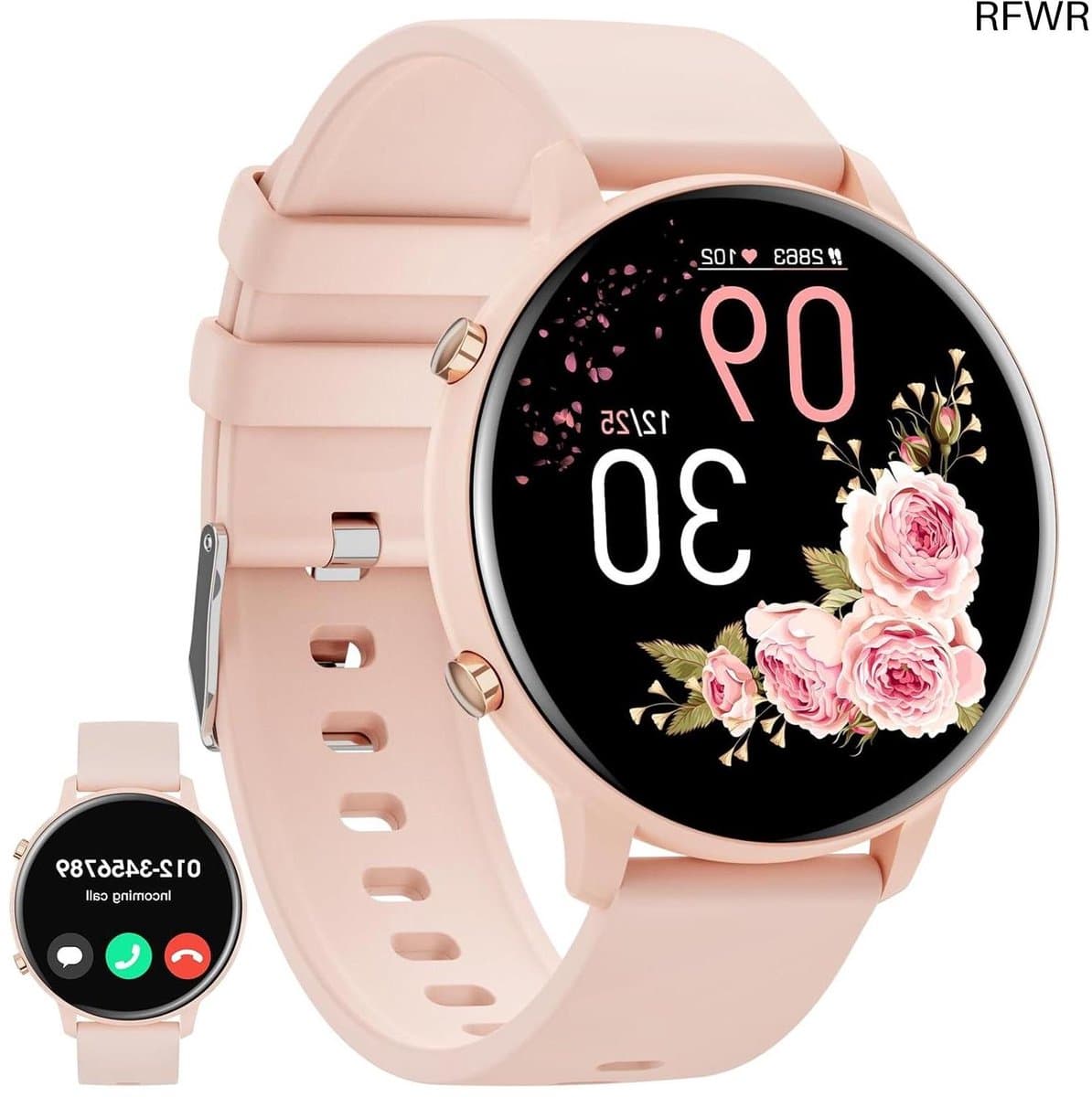 Smartwatch Dames - Fitness Tracker - Gezondheid Monitoren - 140 Sportmodi - 1.39 Inch HD - Roze