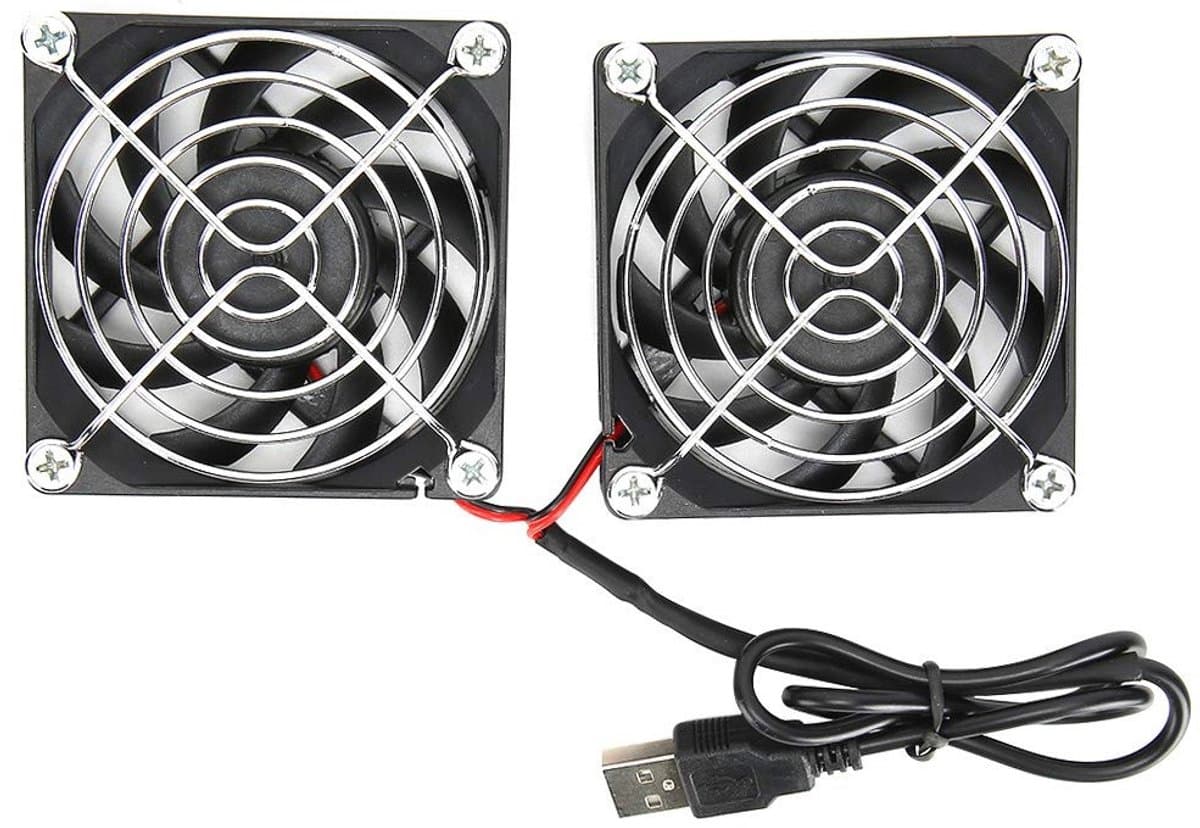 Krachtige 70mm Enclosure Ventilator met 5V USB, Dubbele Koeling voor Router en Elektronica, Ideaal voor Warmteafvoer en Verbeterde Prestaties