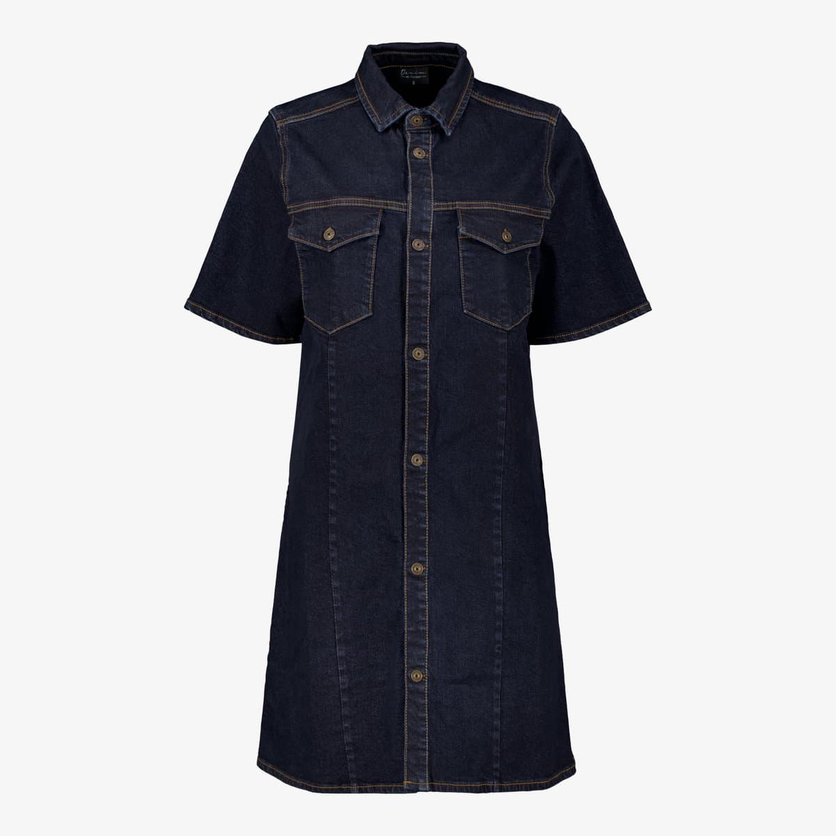 TwoDay dames spijkerjurk donkerblauw - Maat XL