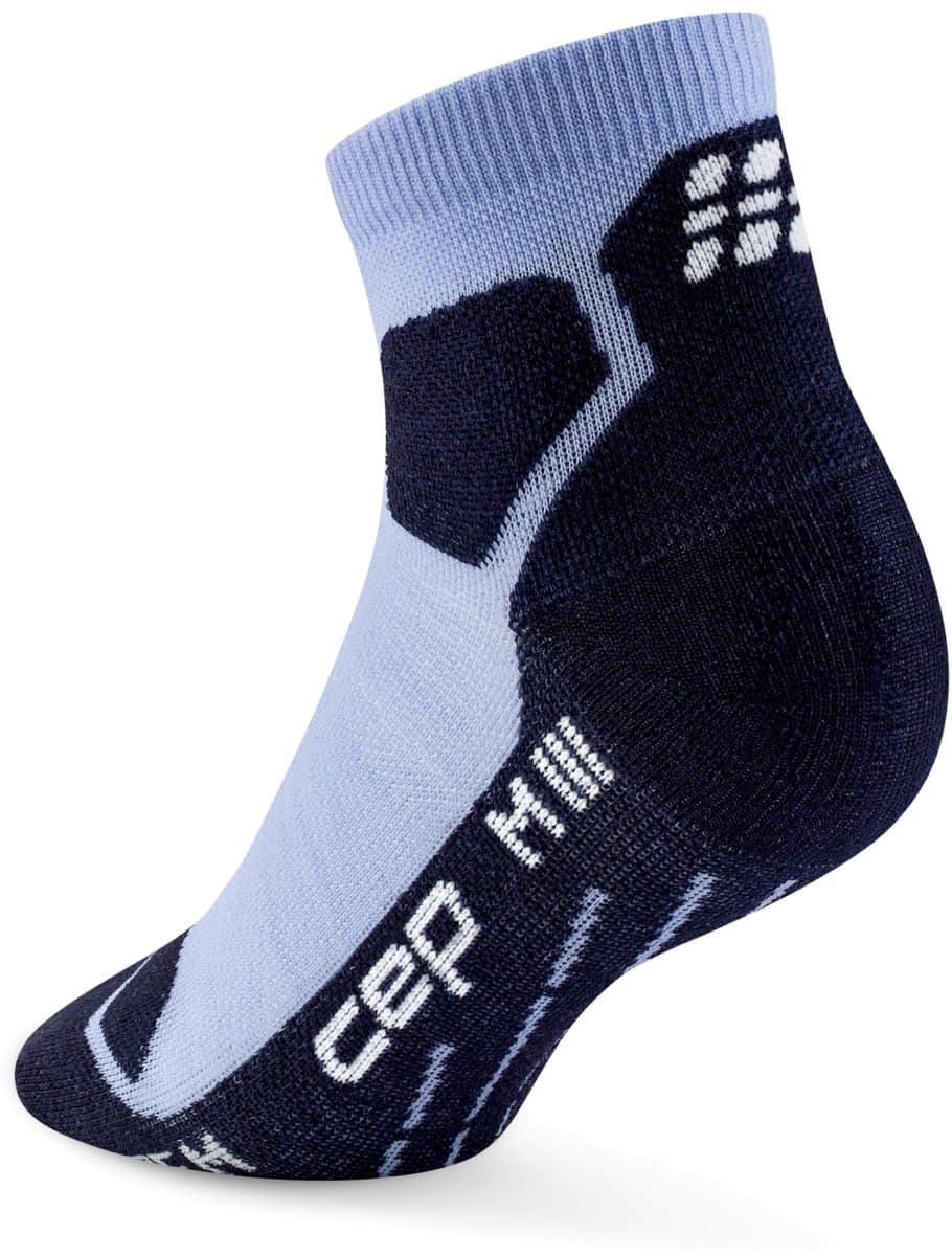 CEP Hiking Light Merino Low-Cut Compressie - Lichtblauw/Donkerblauw - Dames (37-40)