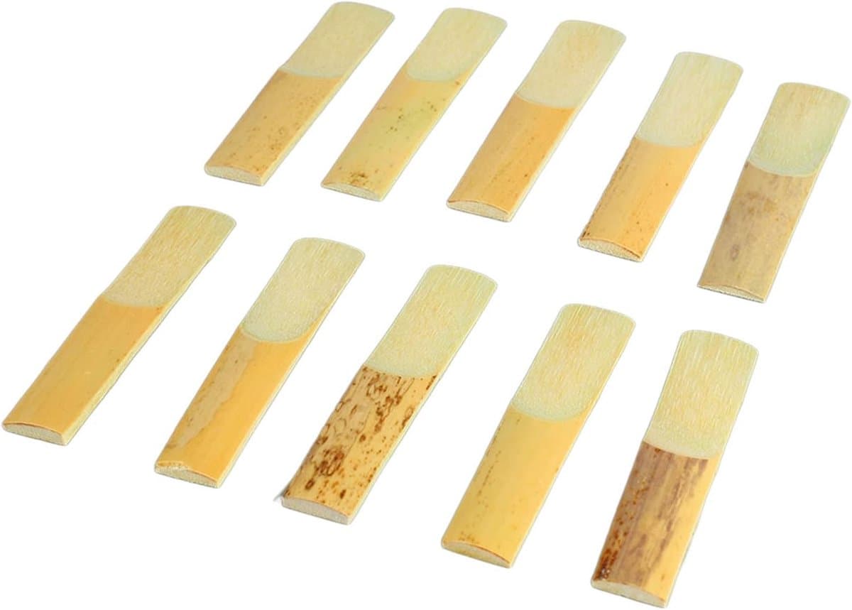 Klarinetrieten Set - Saxofoon Rieten - Muziek Maken - Robuuste Sterkte - Set van 10 - Houtkleur