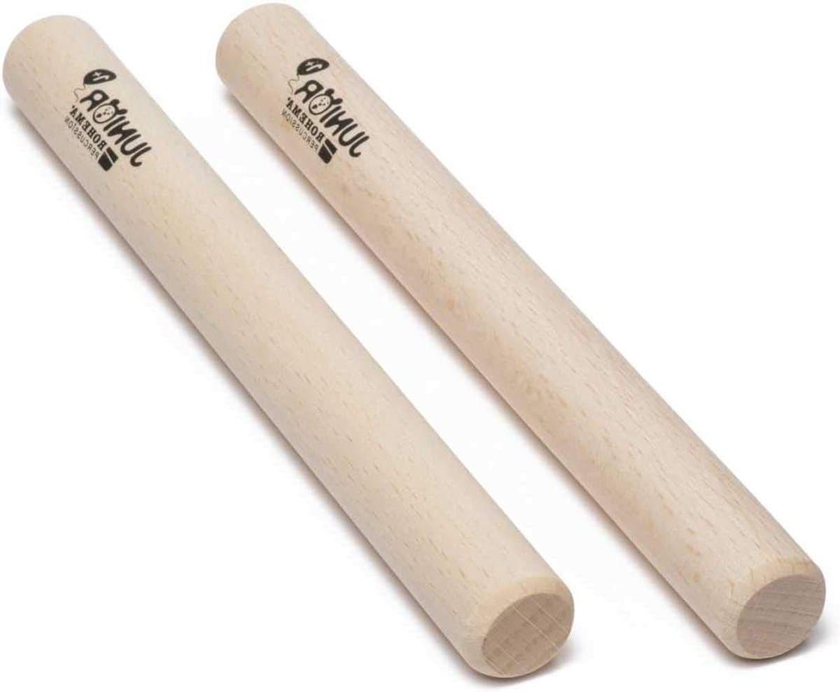 Klankhout naturel - Percussie stokken - Muziek maken - Massief beukenhout - 18x175 mm - Natuurlijk