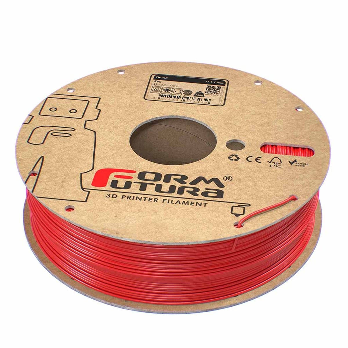Formfutura TitanX Red (750 gram - 1.75mm)