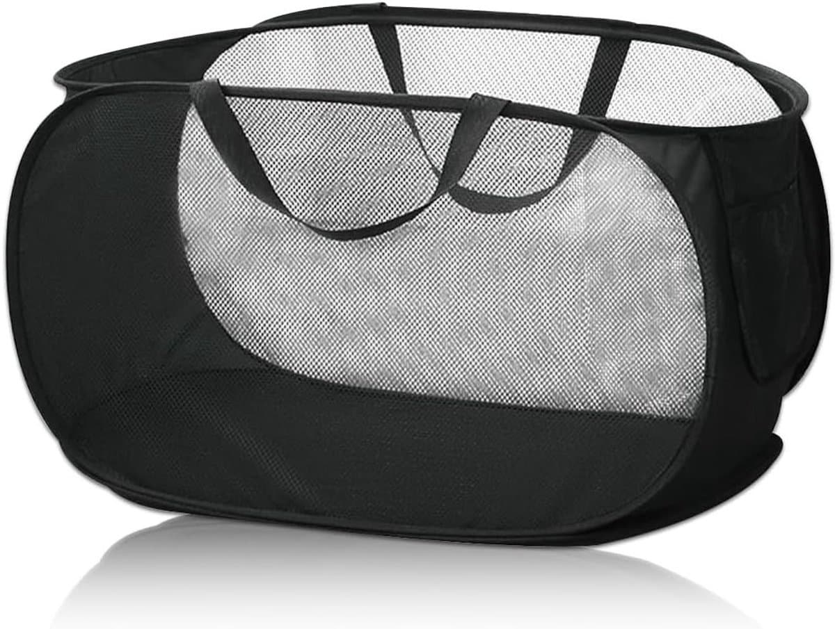 Vouwbare Wasmand van 75 Liter, Mesh Design, Ideaal voor Kinderen, Kamperen en Reizen, Ruimtebesparend en Lichtgewicht