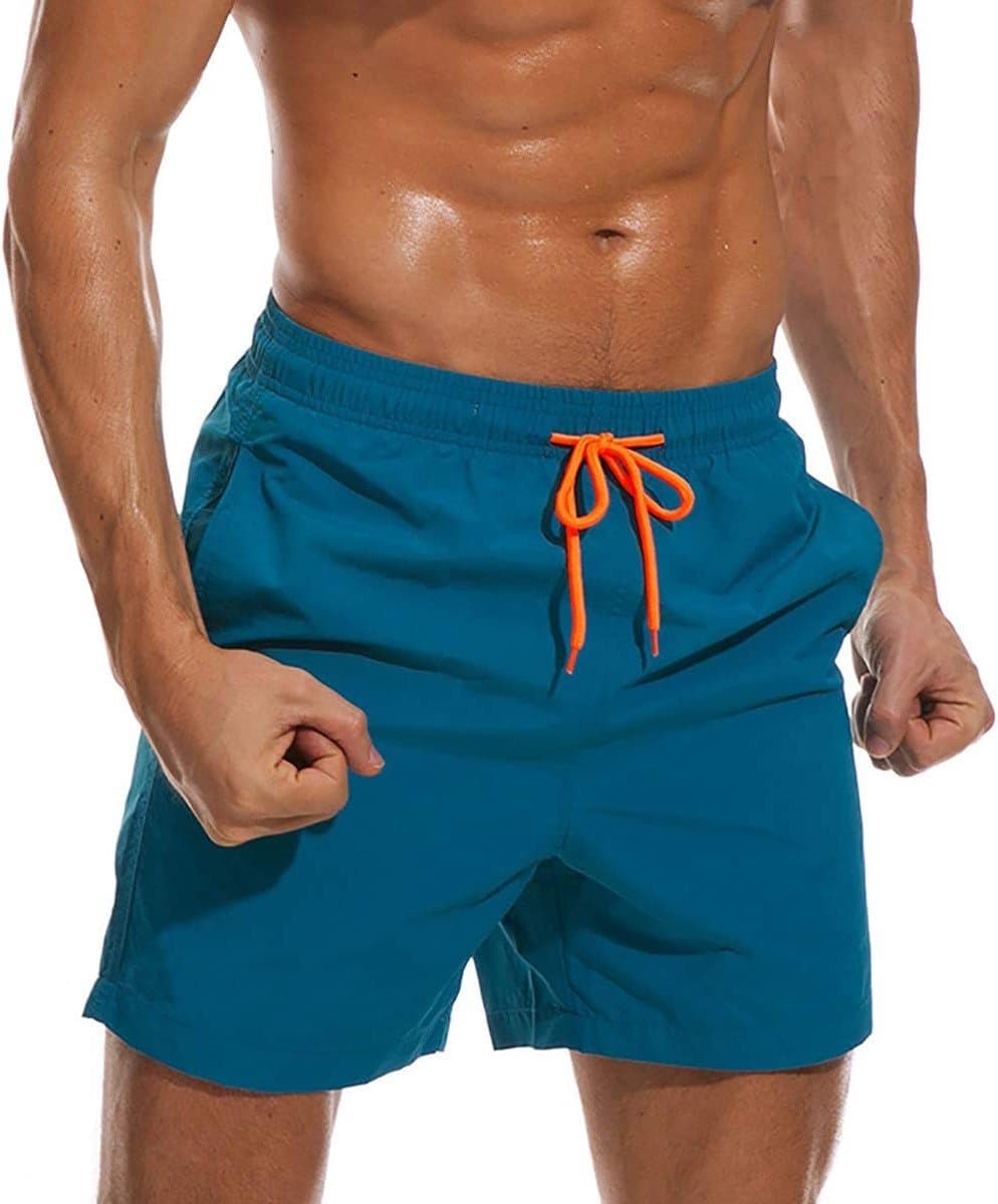 Heren Strandshorts voor Zwemmen, Training en Casual Gebruik - Ademend, Met Trekkoord en Mesh Voering
