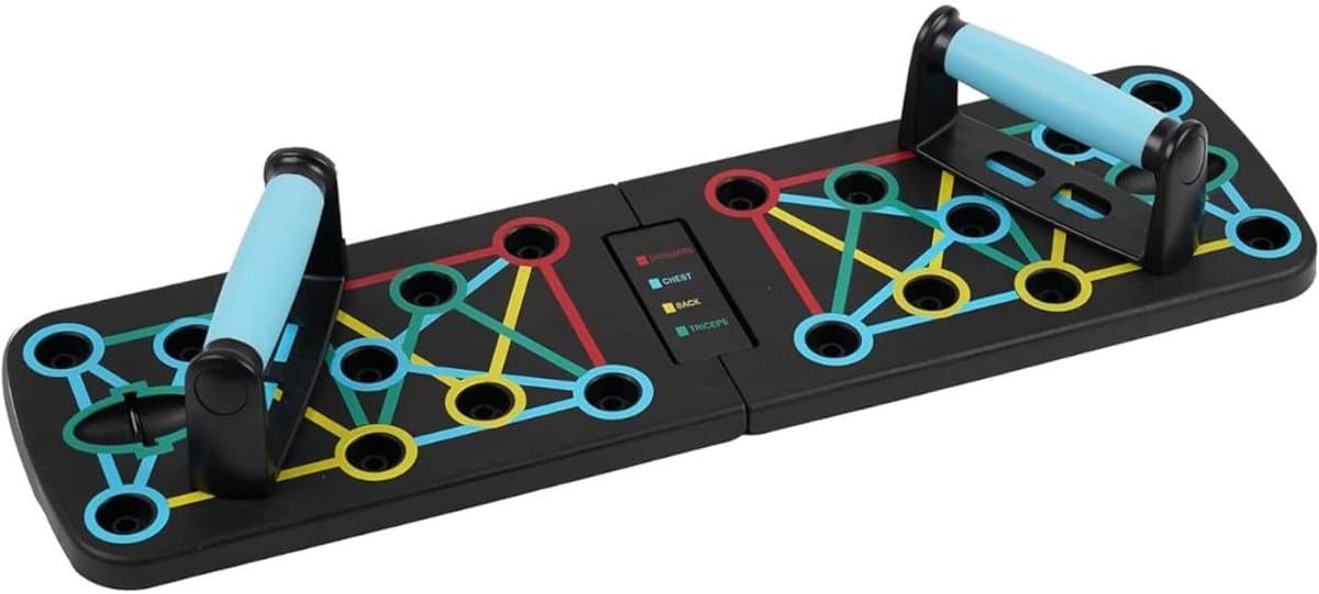DnA® Push up Board - Parallettes - Push up Board - Zwart - 64cm x 18cm x 2cm