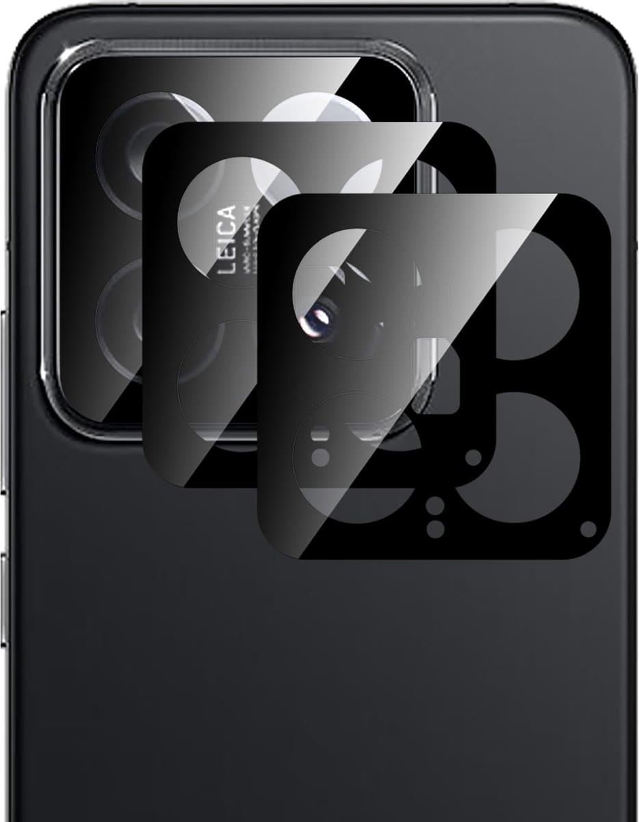 Allecto - Cameralensbeschermer - 2-pack volledige bescherming - HD gehard glas - Anti-vingerafdruk - Geschikt voor Xiaomi 14 - Compact formaat