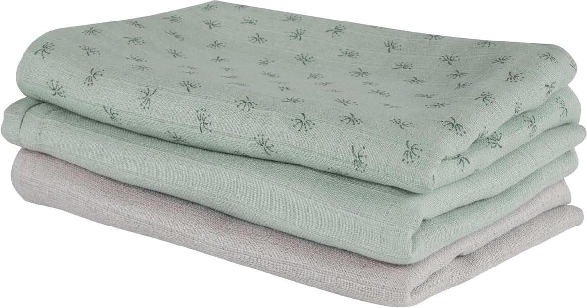 Organische Luiers - Mousseline Doeken - Baby Verzorging - GOTS Gecertificeerd - 80x80 cm - Groen