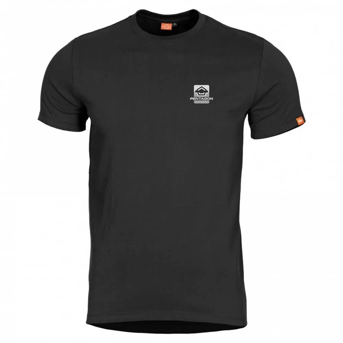 Pentagon Ageron American Flag T-shirt Met Korte Mouwen Zwart XL Man
