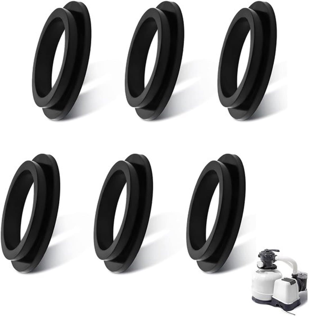 Dailygoods- O-ring set 6 Stuks - Rubber Afdichtingsringen