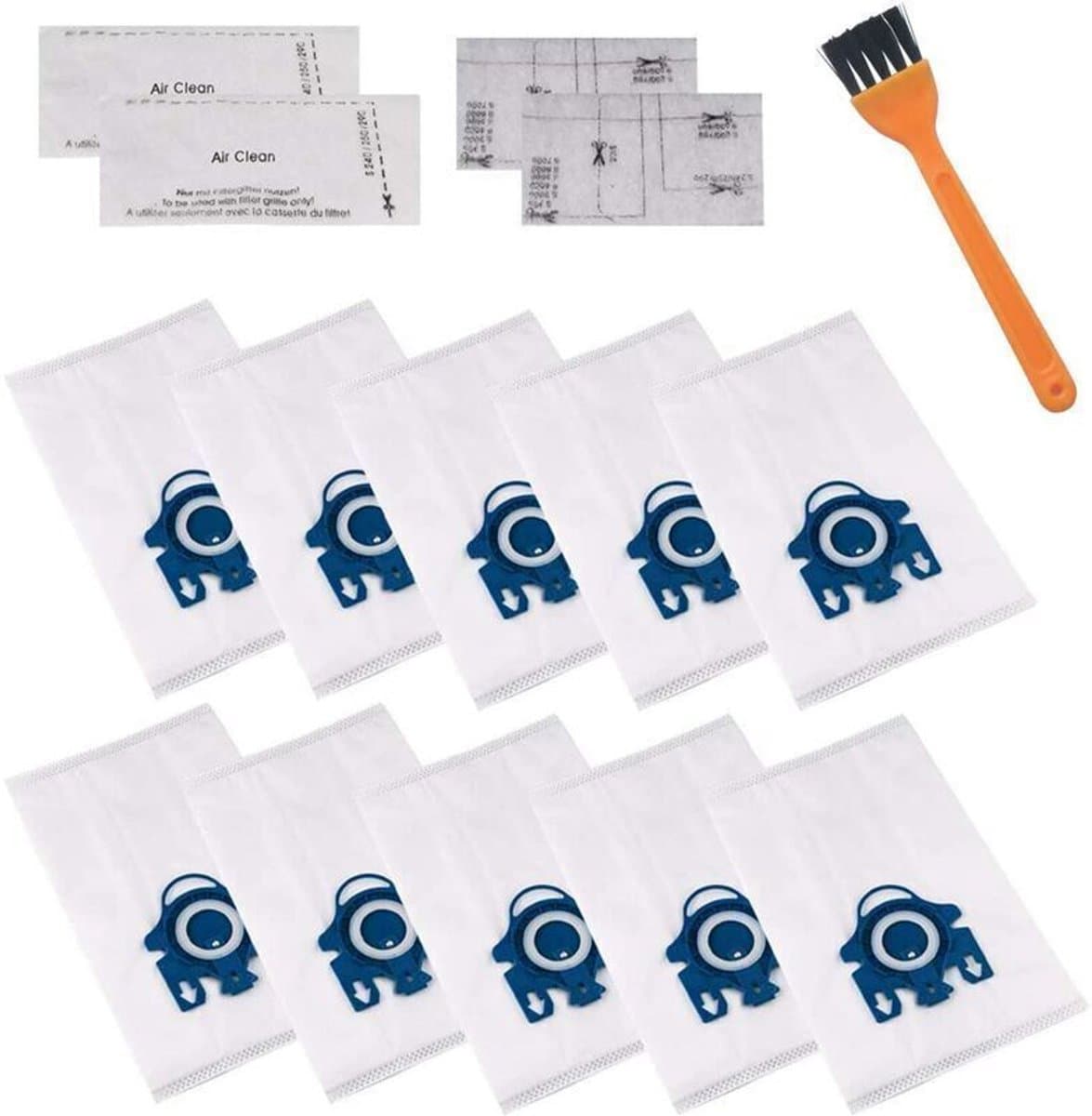 Geschikt voor HyClean 3D Hoog rendement GN Stofzuiger Stofzak, voor Geschikt voor Miele Classic C1, Complete C2, C3, S2000, S5000 en S8000 serie stofzuigers.