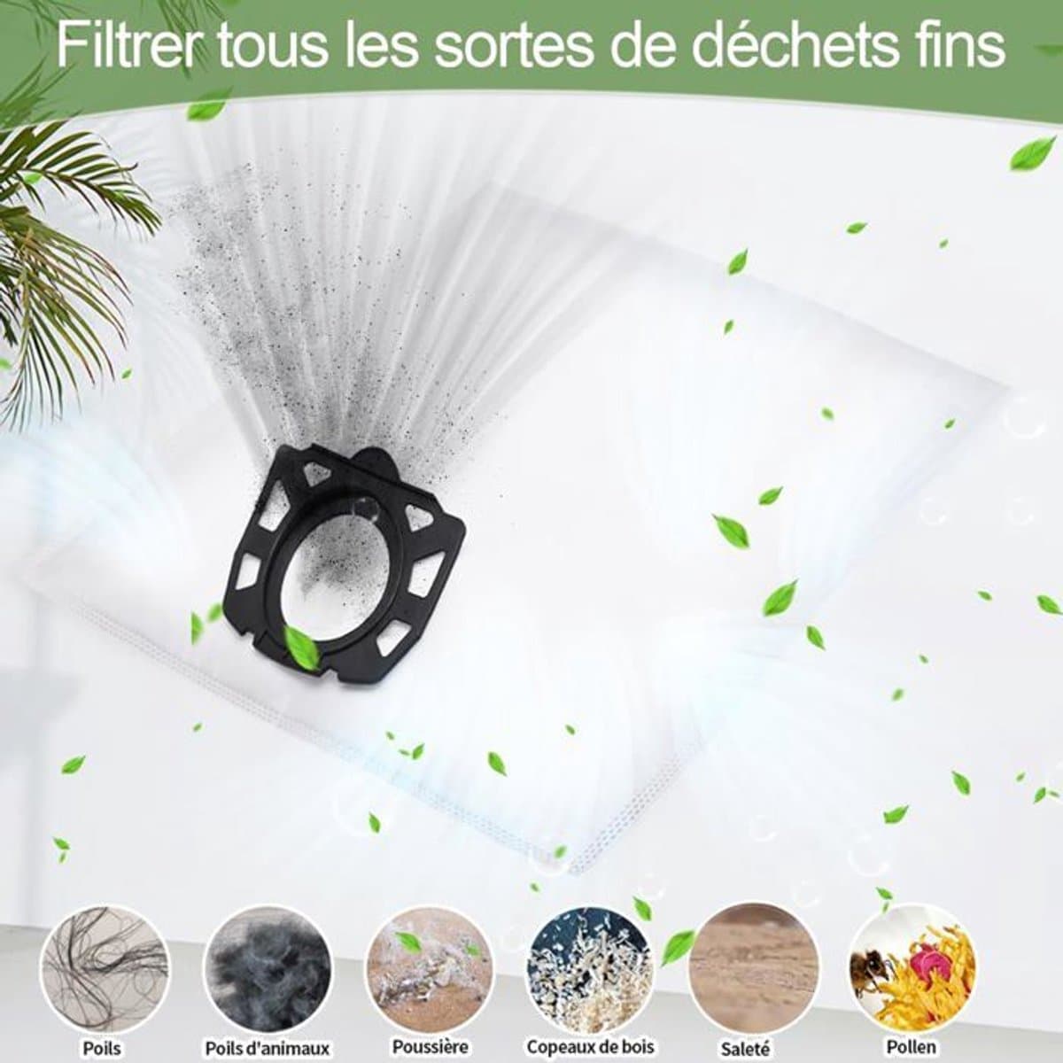 10-pack Geschikt voor KWD1, KWD2, KWD3, WD2 Plus, WD3, SE 4001, SE 4002 en SE 4 stofzuigers.