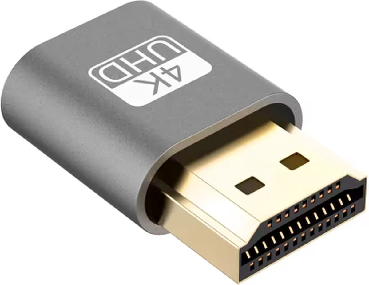 Scoby - HDMI Dummy Plug - Display Emulator - Beeldscherm Emulator - HDMI Emulator - Universeel Gebruik - Compact Design - Zwart
