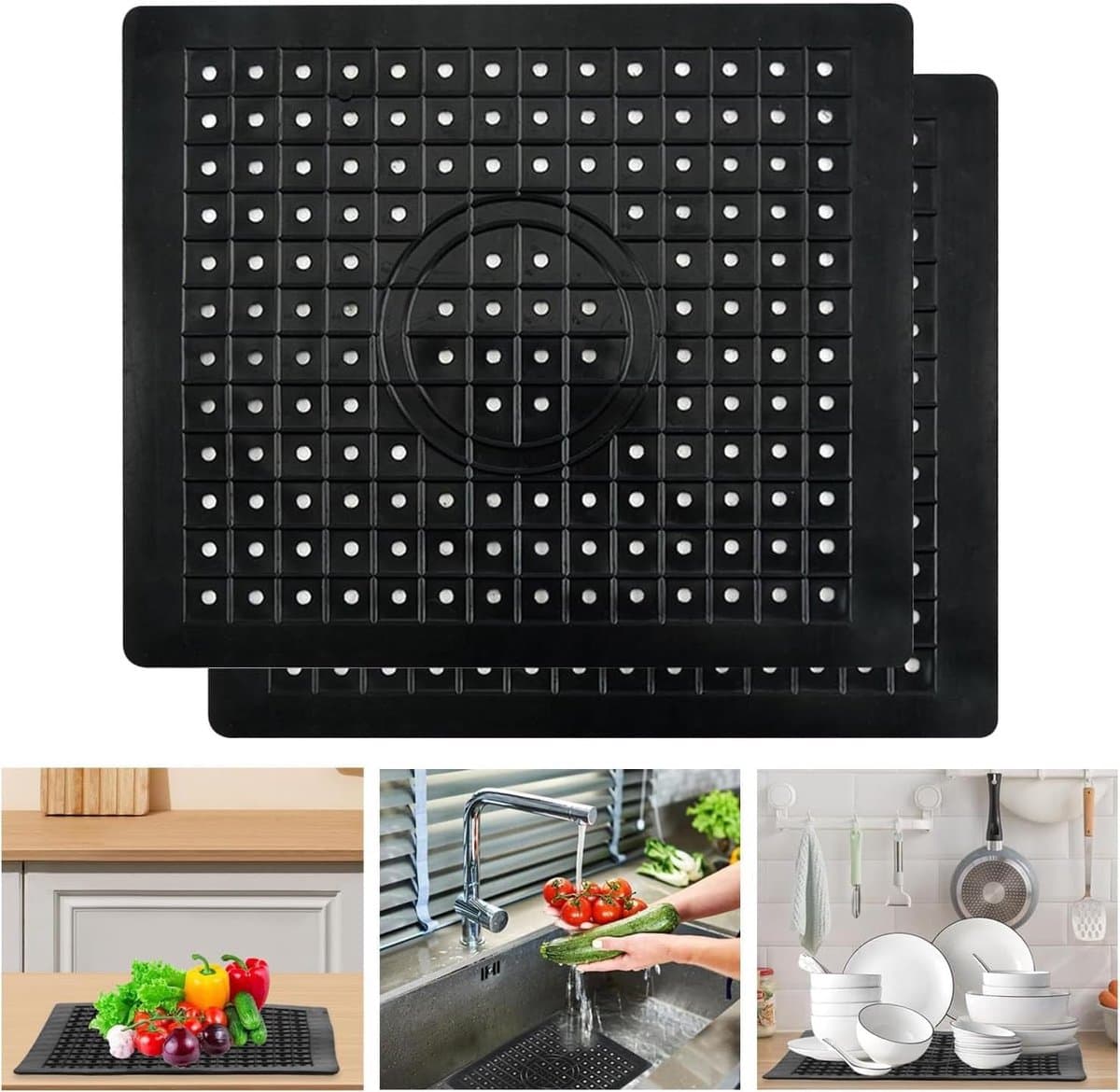 Lexium Gootsteenmat - Gootsteenmatten - Voor Spoelbak - Gootsteen Mat - Spoelbakmat - Wasbak Matje