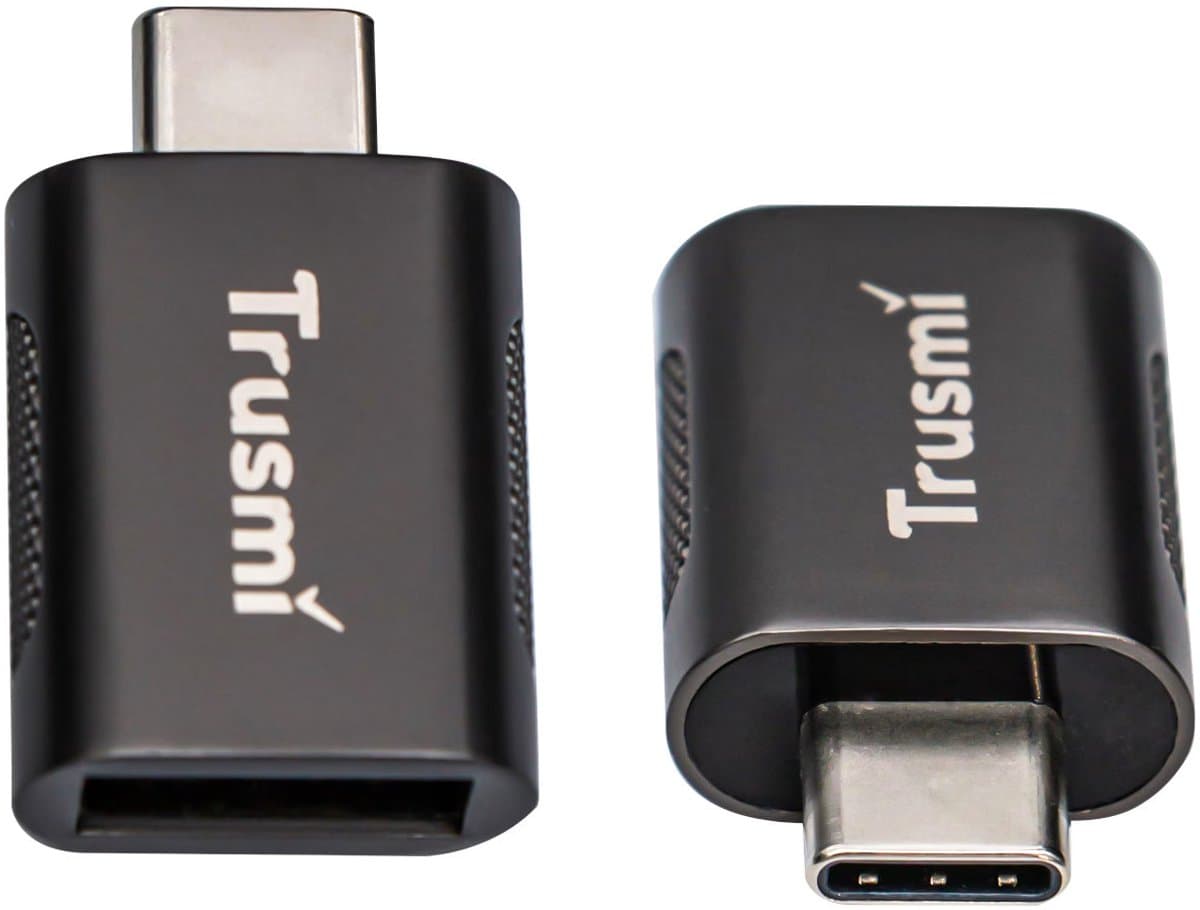 Trusmi CA01-03 USB-C naar USB-A 3.0 Female Converter – On The Go Opladen, Audio & Dataoverdracht- Snelle Dataoverdracht 10 GBit/s & Oplaadfunctie – Compact & Duurzaam –