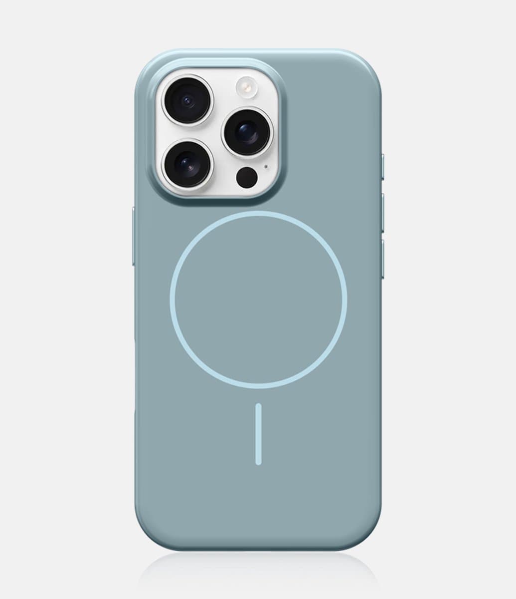 GadgetKing® iPhone 16 Pro Max Hoesje – Stevig & Flexibel – Premium Bescherming – Naadloze Pasvorm – MINT/GRIJS – Duurzame Kwaliteit