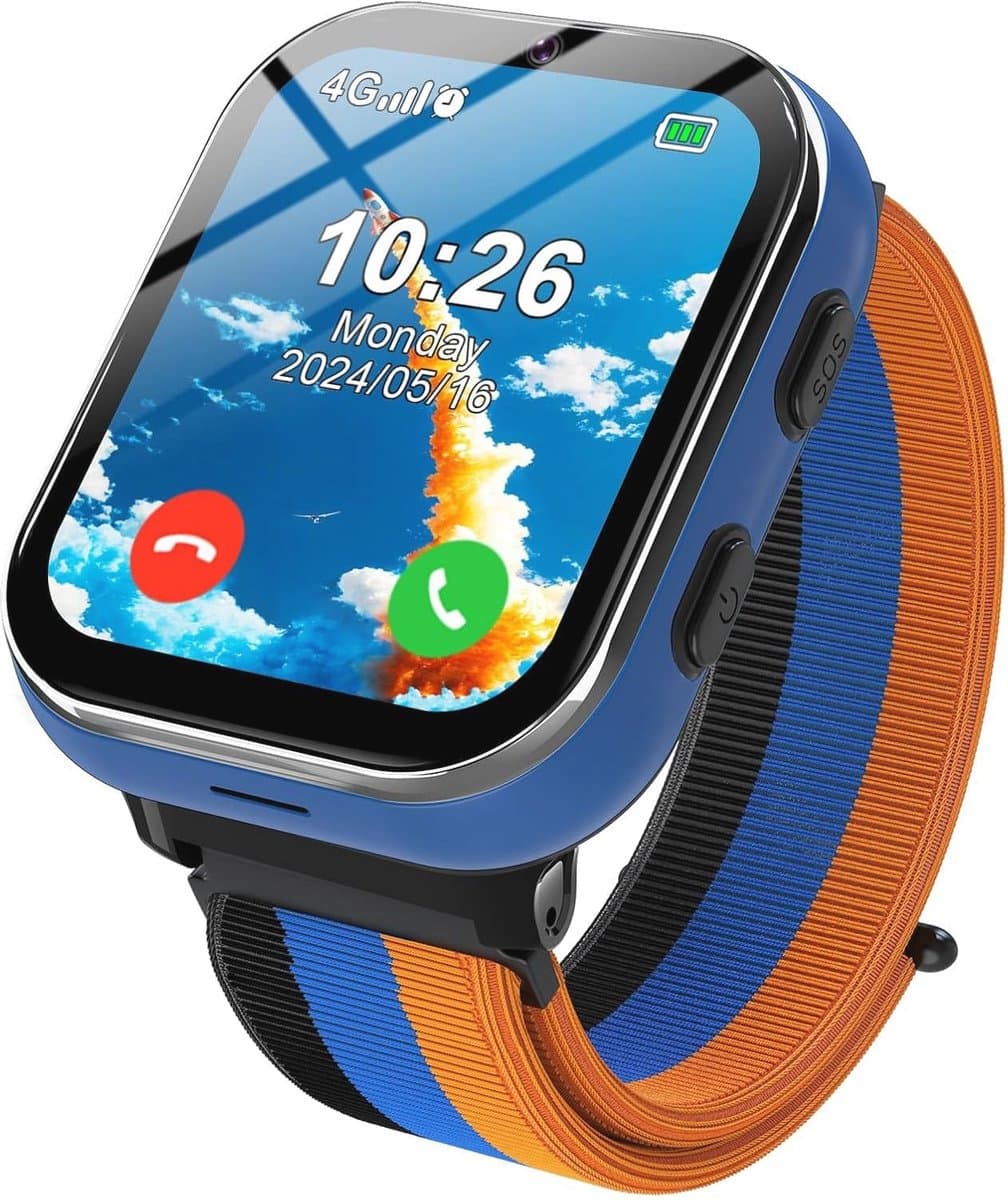 4G Smartwatch voor Kinderen met Oproepfunctie en Camera - Veiligheid en Educatie in Één
