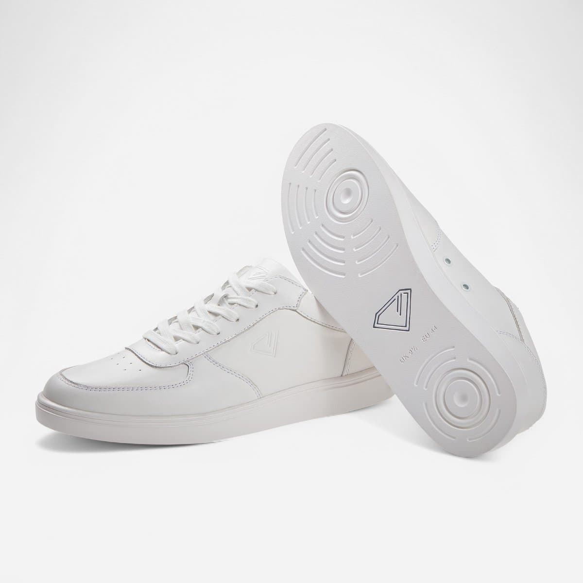 Witte Danssneaker - Volledige zool - Twee draaipunten - SpinPoint Dance Sneaker - Lichtgewicht - Zach voetbed - Unisex - Echte leder - Veters - Salsa, Bachata, Latin, Freestyle - Diamant - BEAT 212 - 502 - 033 - Wit - 35