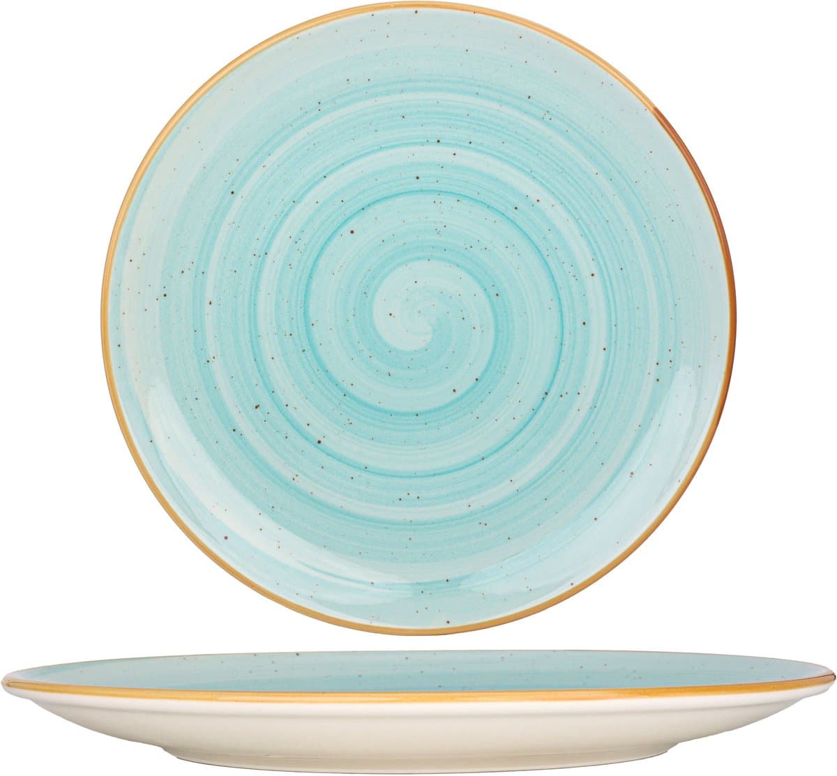 Bonna Dinerbord - Aqua - Porselein - 30 cm - set van 6
