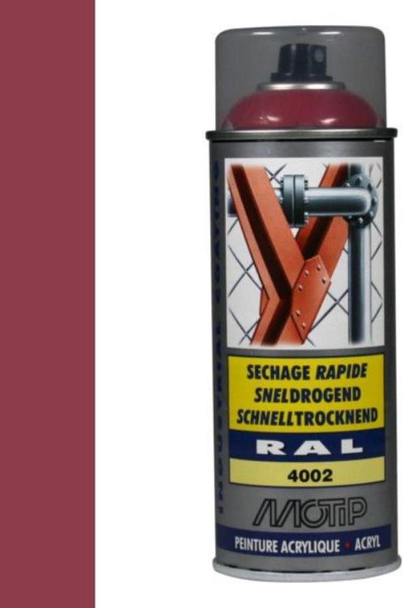 Motip industrial acryllak hoogglans RAL 4002 violet-rood - 400 ml