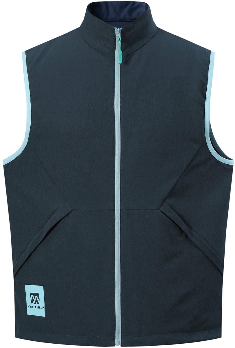 YOUTHUP Heren Bodywarmer met Staande Kraag - Waterafstotend Ademend - S